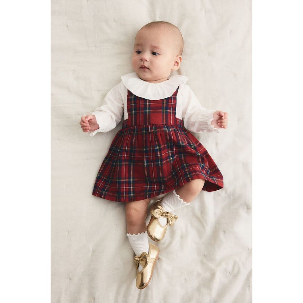 H&M(เอชแอนด์เอ็ม) ชุดเดรสและบอดี้สูท 2 ชิ้น Infants 2-piece dress and bodysuit set 1311611_1