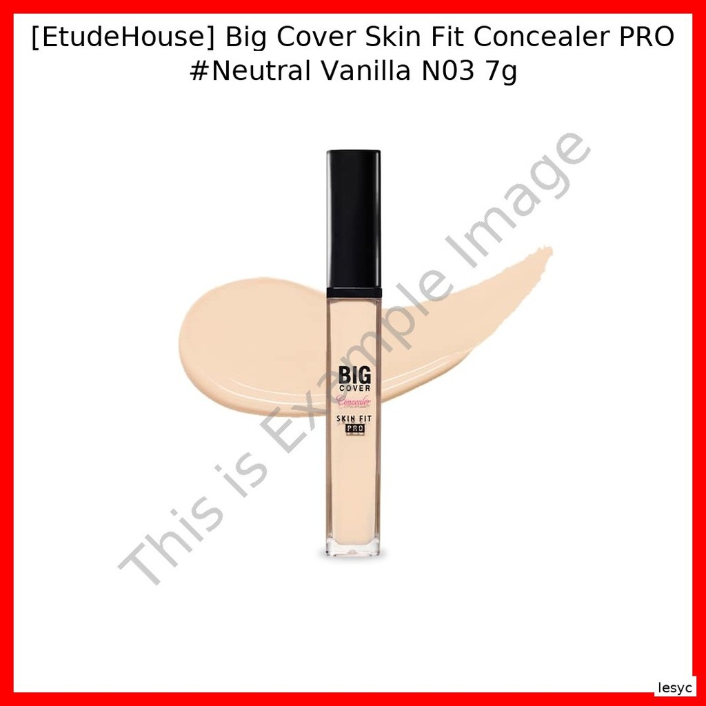 [EtudeHouse] คอนซีลเลอร์ Big Cover Skin Fit PRO #Neutral Vanilla N03 7g / น้ําหนักเบา เม็ดสี by lesy