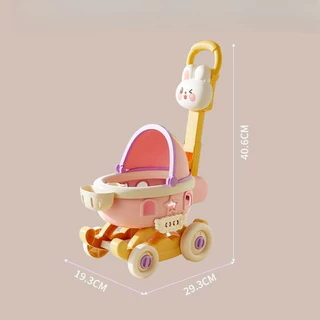 พร้อมส่ง รถเข็นจำลอง ตุ๊กตาไฟฟ้าสุดน่ารัก ของเล่นเล่นสมมติ ฝึกทักษะความคิด ของเล่นเด็ก ของขวัญสำหรับเด็ก