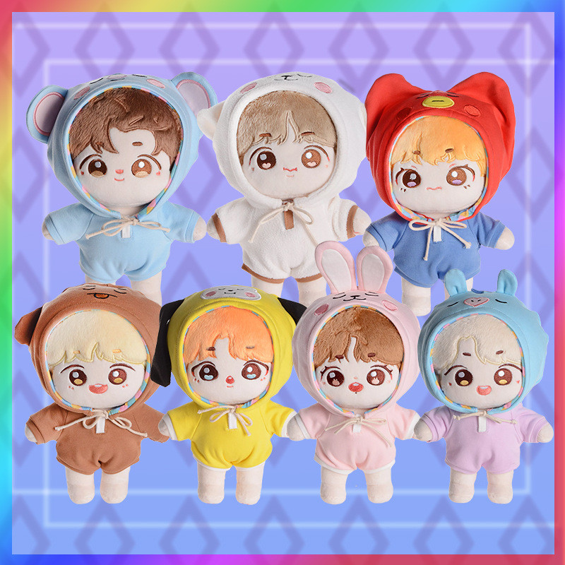 BTS Dolls Baby Plus Clothes Park Jimin Kim Taehyung Min Yoong Kitian Jungkook Kim Namjoon Doll Set