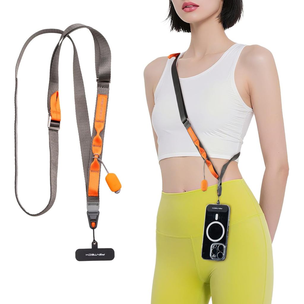 PGYTECH LinkGo Phone Lanyard Crossbody, Anti Theft Quick Release, สายคล้องโทรศัพท์แบบปรับได้พร้อมผ้า