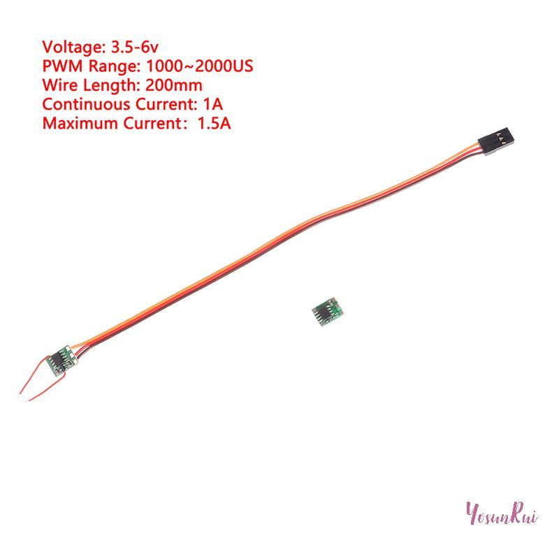 YosunRui] Micro 1A Dual-way Brushed ESC DC 5V Electronic Speed Controller Winch Control Circuit Board สําหรับ RC รุ่นของเล่นรถเครื่องบิน 360° ใหม่ ใหม่