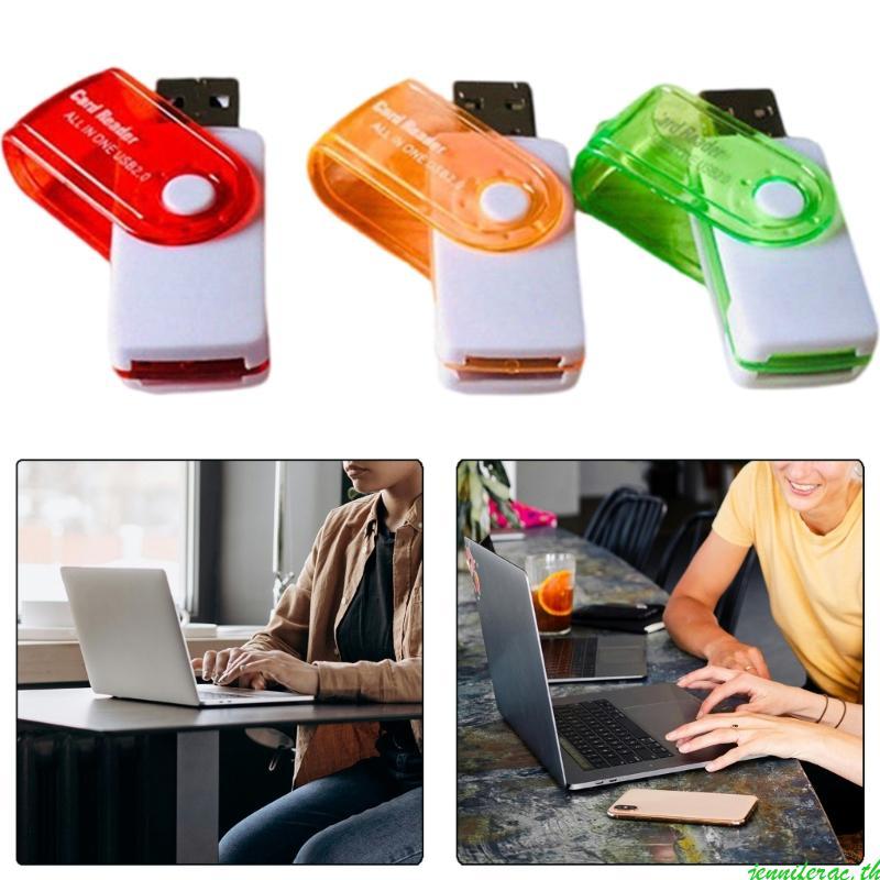 Jenniferac USB TF Card Reader สําหรับ PC การ์ดหน่วยความจํา USB อะแดปเตอร์ MS Card Reader สําหรับกล้อ
