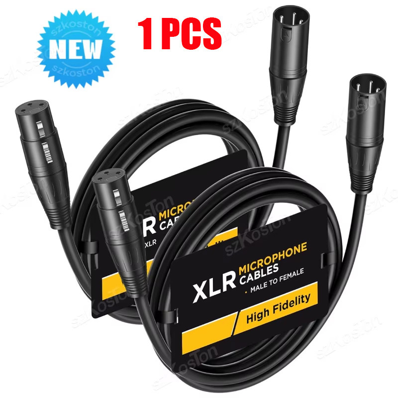 1-10M XLR Cables Male to Female 3-Pin Balanced XLR Cable Stage Recording Audio Interface for Shure S