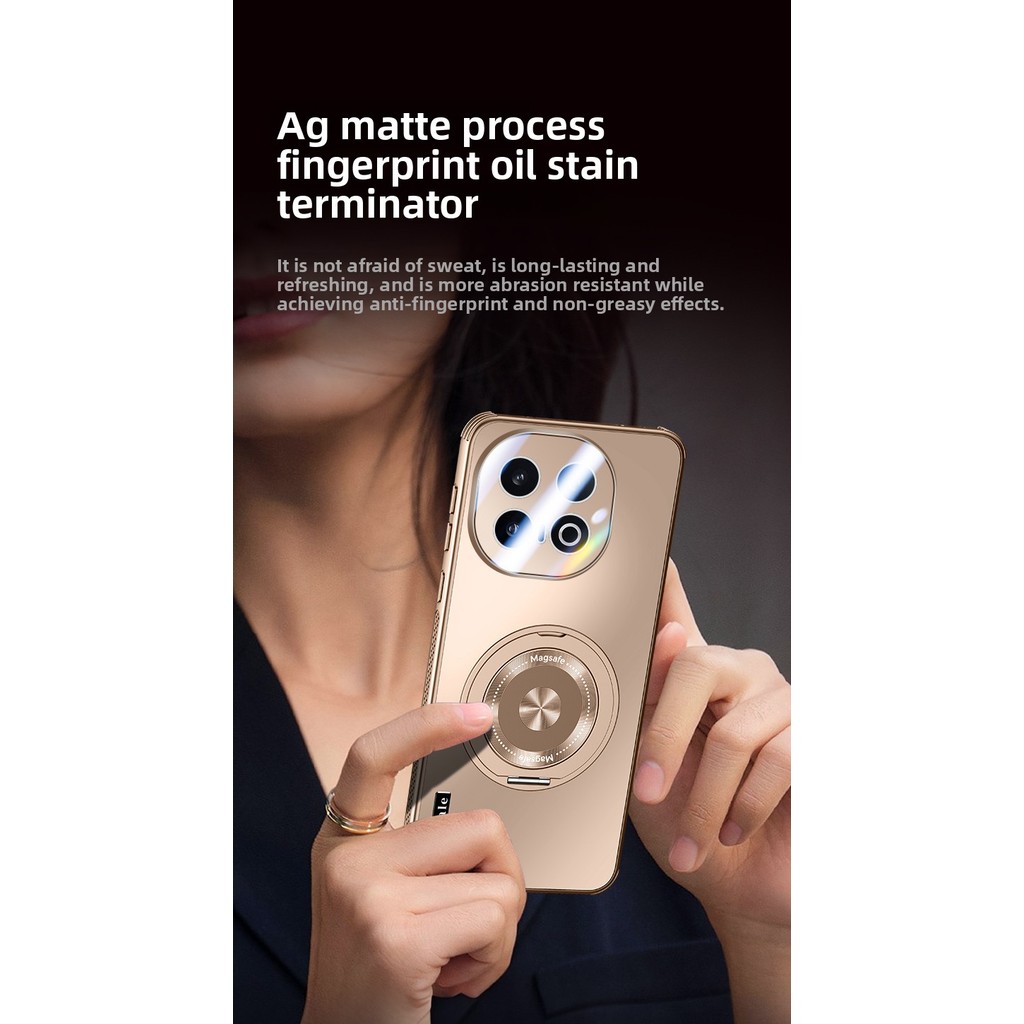 YYN เคสสําหรับ Vivo IQoo 13 Casing 360° หมุนกระจายความร้อนแม่เหล็กเคสโทรศัพท์กันกระแทกปก - รูปที่ 7