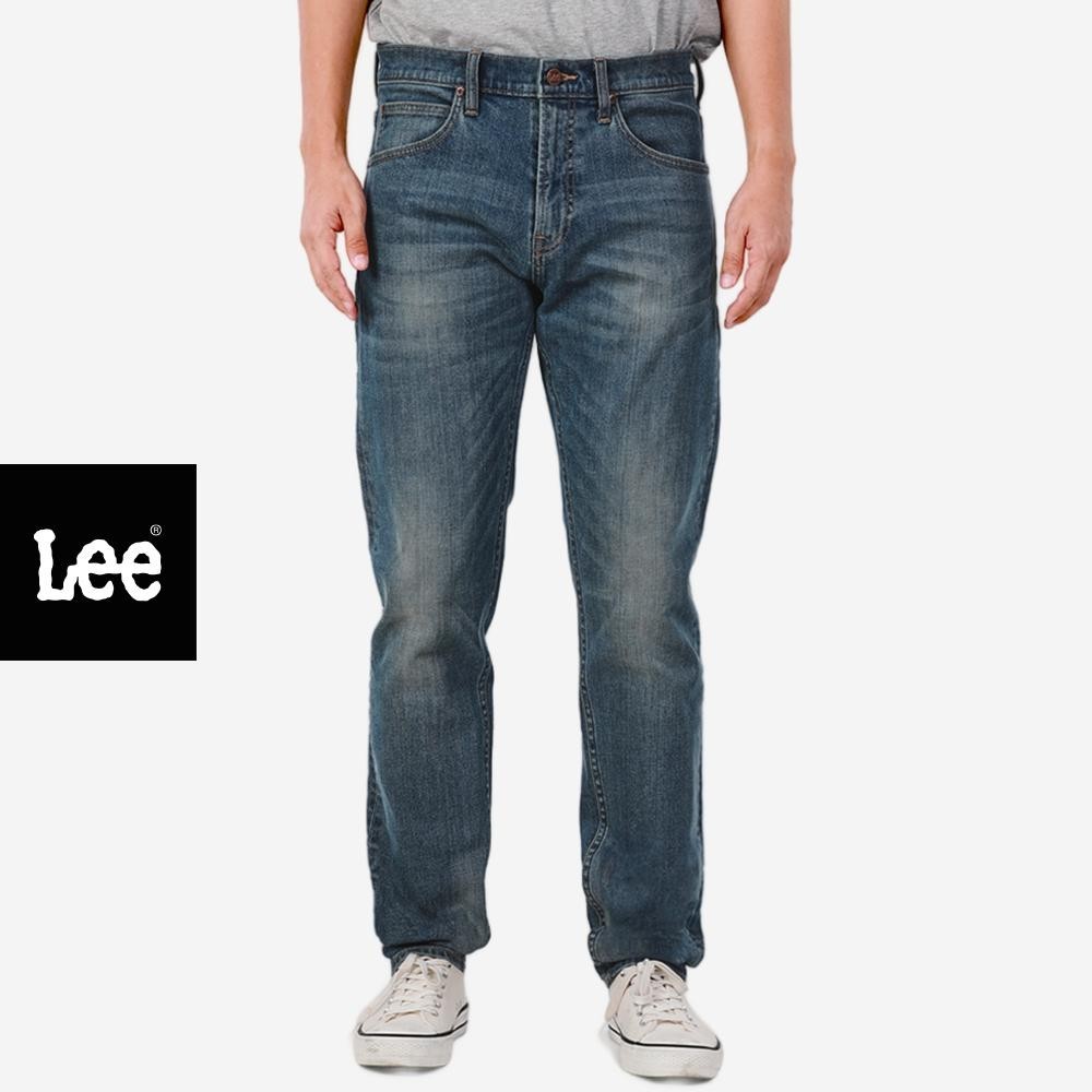 LEE กางเกงยีนส์ผู้ชาย คอลเลคชั่น Lee Sort เอวกลาง ทรงตรง รุ่น LE S525MARVN02 สียีนส์กลาง
