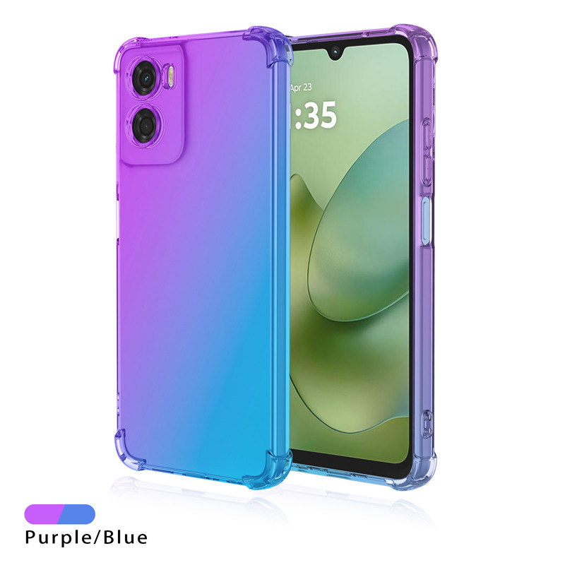 Motorola G06 G86 Power G56 G Stylus 5G 2025 G05 G15 เคสโทรศัพท์สีคู่โปร่งใส Soft TPU ฝาหลังปลอก