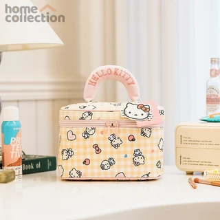 กระเป๋าใส่เครื่องสำอาง Sanrio Hello Kitty ความจุขนาดใหญ่ - กระเป๋าใส่เครื่องสำอางแบบพกพาสำหรับการเดินทาง