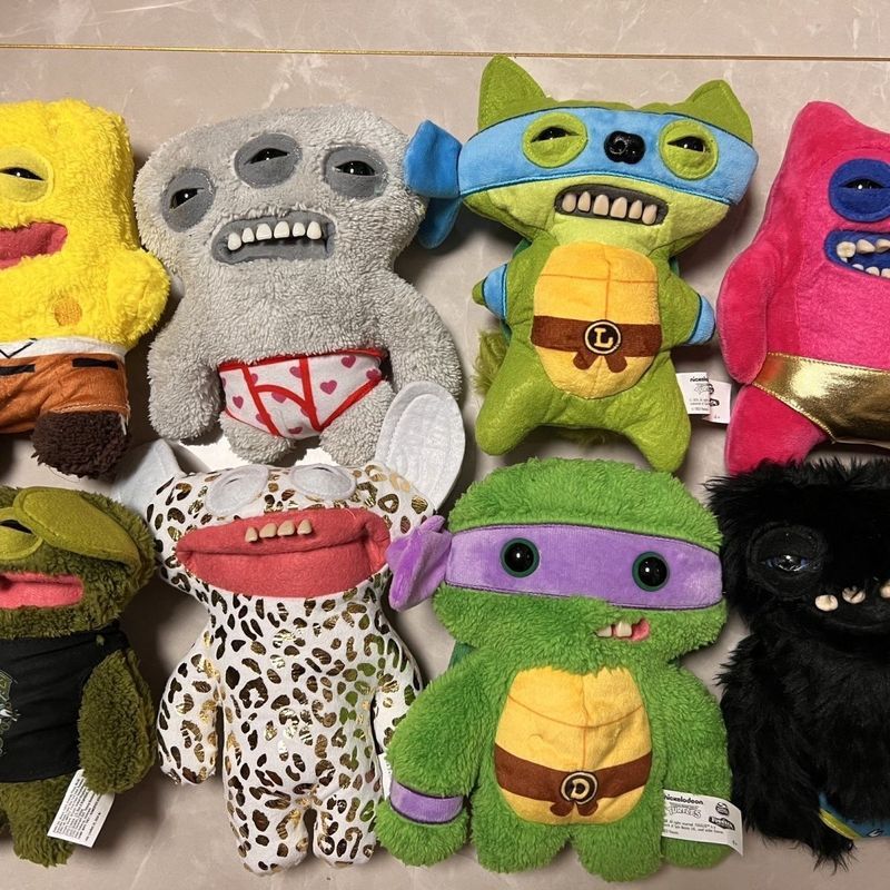 【พร้อมส่ง】fuggler โมเดล พวงกุญแจ ตุ๊กตา พวงกุญแจ พวงกุญแจ fuggler funny ugly monster fuggler spongeb