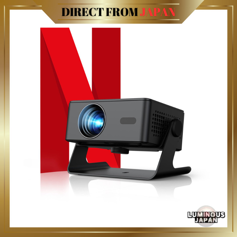 Projector for Home Use — Compact Ceiling-Mount Silent Projector [Built-in Netflix, Prime Video, YouT