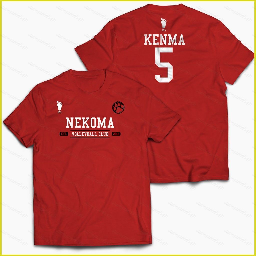 ST5 เสื้อ.Cosplay Kenma Haikyuu! แบบTEE ลายNekoma แขนสั้น ไซส์TS5