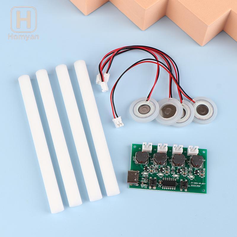 Tianyuaneee DC5V Type-C Humidifier DIY ชุด Mist Maker Driver Circuit Board 4 Fogger Atomization ฟิล์มแผ่น Oscillating โมดูล Well