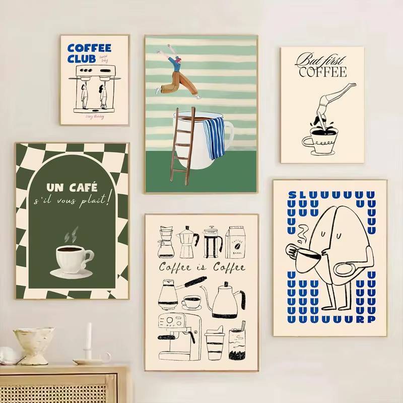 กาแฟDiverโปสเตอร์Humourกาแฟตกแต่งผนังห้องครัวที่ทันสมัยบ้านพิมพ์Wall Artภาพวาดห้องครัวตกแต่งห้องกาแฟคนรักของขวัญ