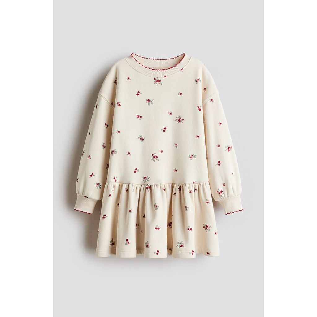 H&M(เอชแอนด์เอ็ม) เดรสสเวตเชิ้ต Girls Sweatshirt dress 1317190_3
