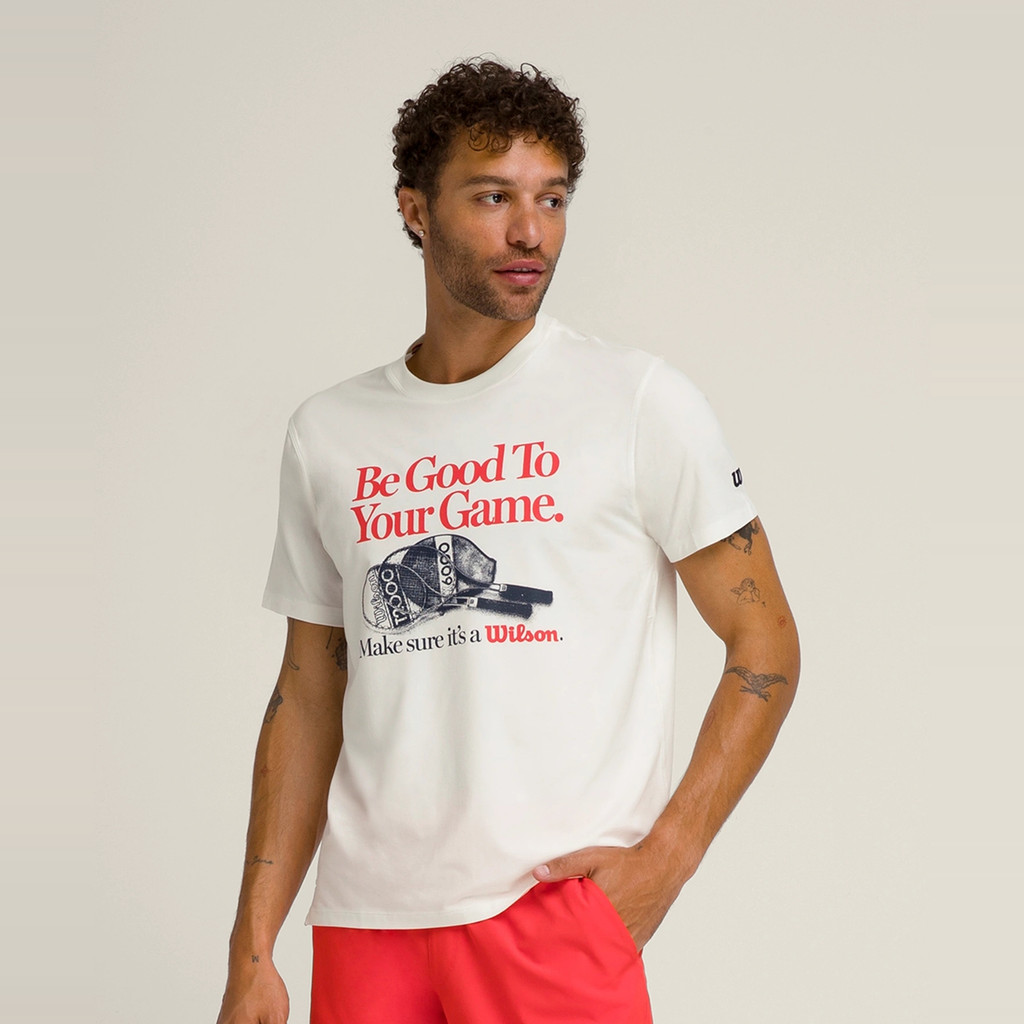 เสื้อยืดแขนสั้นพร้อมลายพิมพ์ สำหรับผู้ชาย จากผ้าฝ้าย แบรนด์ Wilson Easy Street