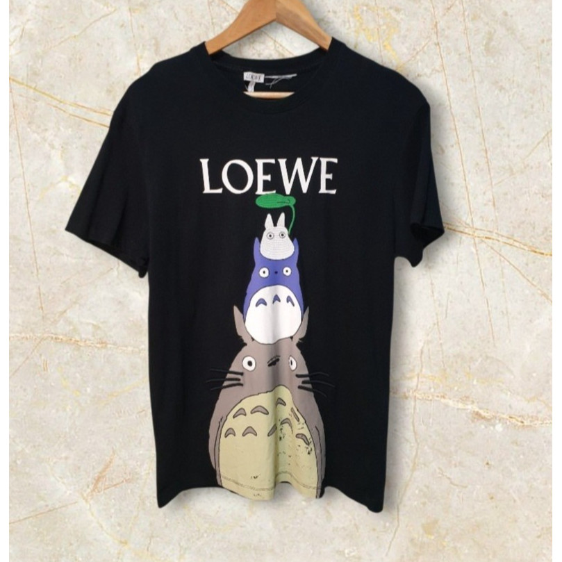 เสื้อยืดสีดำ My Neighbor Totoro จาก Studio Ghibli ทำจากคอตตอนคุณภาพดี