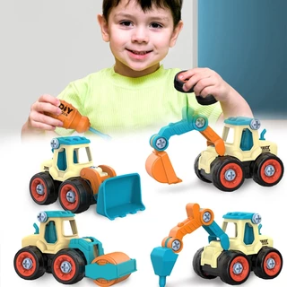 DIY TRUCK engineering series toys รถขุดดินของเล่น รถตักดินของเล่น ของเล่นเด็ก
