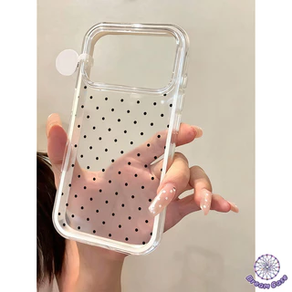 เคสไอโฟน11 แฟชั่นง่ายคลื่นใส 2 in 1 อ่อนสำหรับ IPhone 11 13 15 14 12 17 16 Pro Max 17 16 15 14 Plus 16 15 13 12 14 Pro X