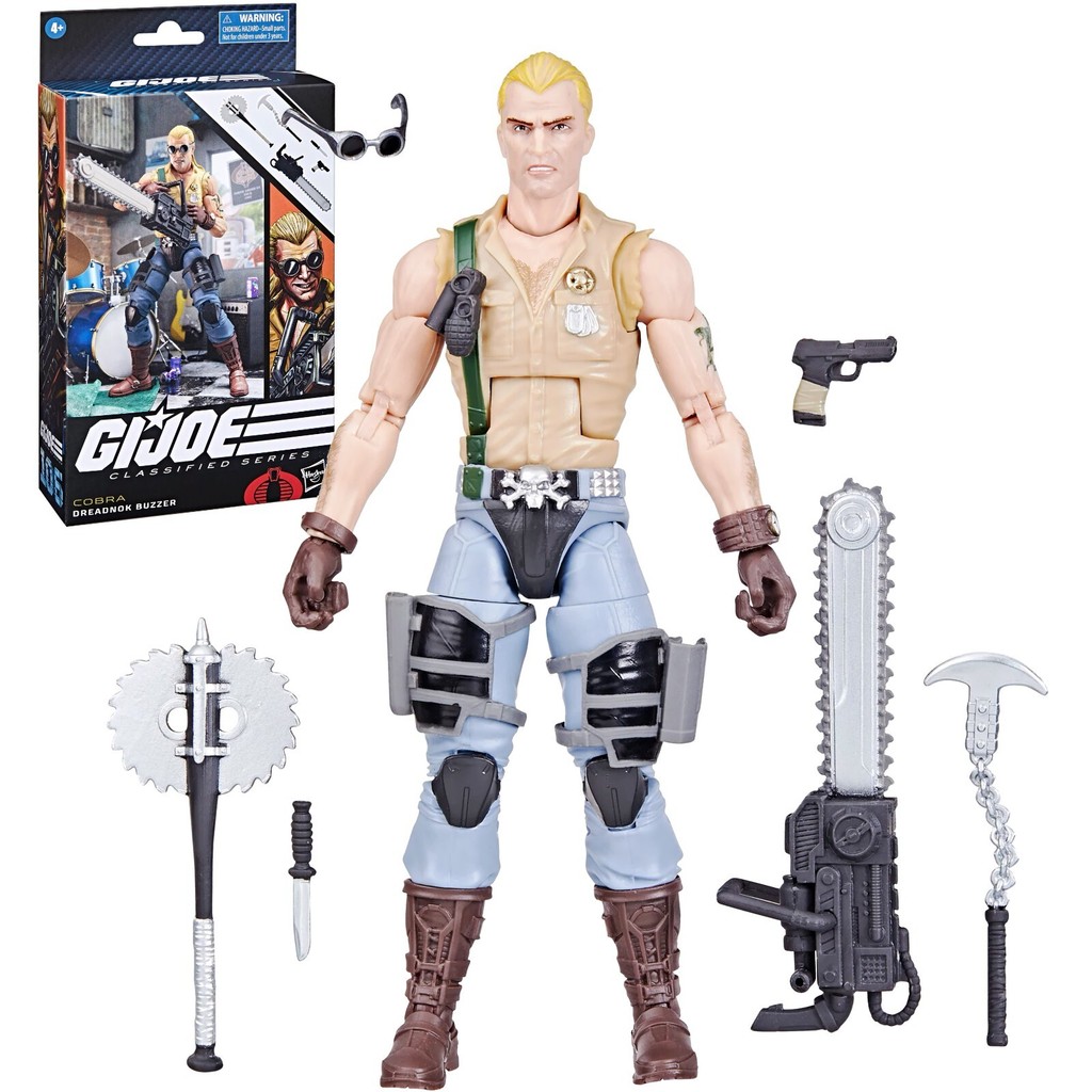 จีไอ Joe Classified Series Cobra Dreadnok Buzzer Action Figure ของเล่น