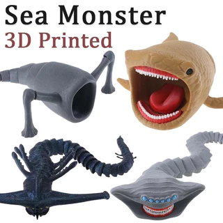 Cuero Sea Eater Articulion ของเล่น Sea Monster 3D เครื่องพิมพ์ Bloop Flish El Gran Maja Movable Joint รูป