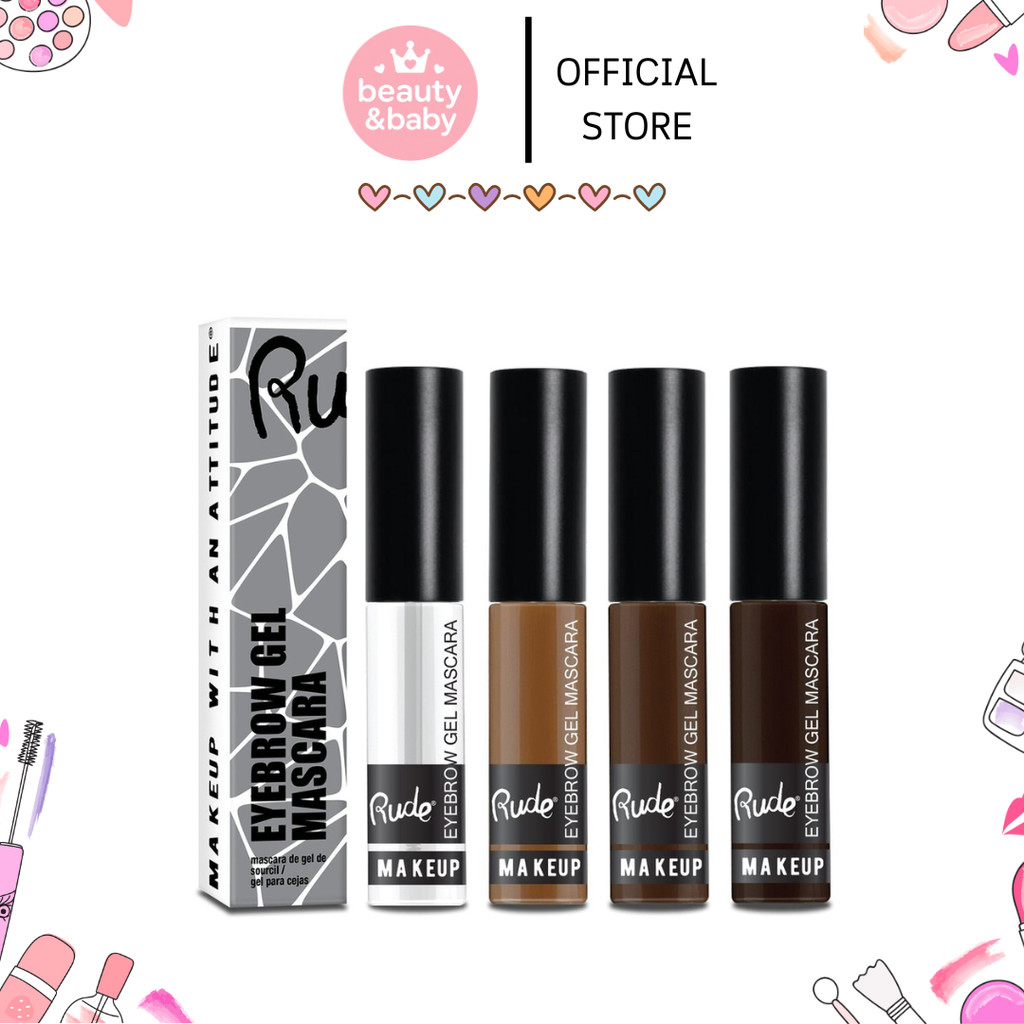 RUDE Eyebrow Gel Mascara มาสคาร่าคิ้ว นำเข้าจากอเมริกา คิ้วฟูเรียงเส้นสวยทั้งวัน ให้สีคิ้วตรงสีผม