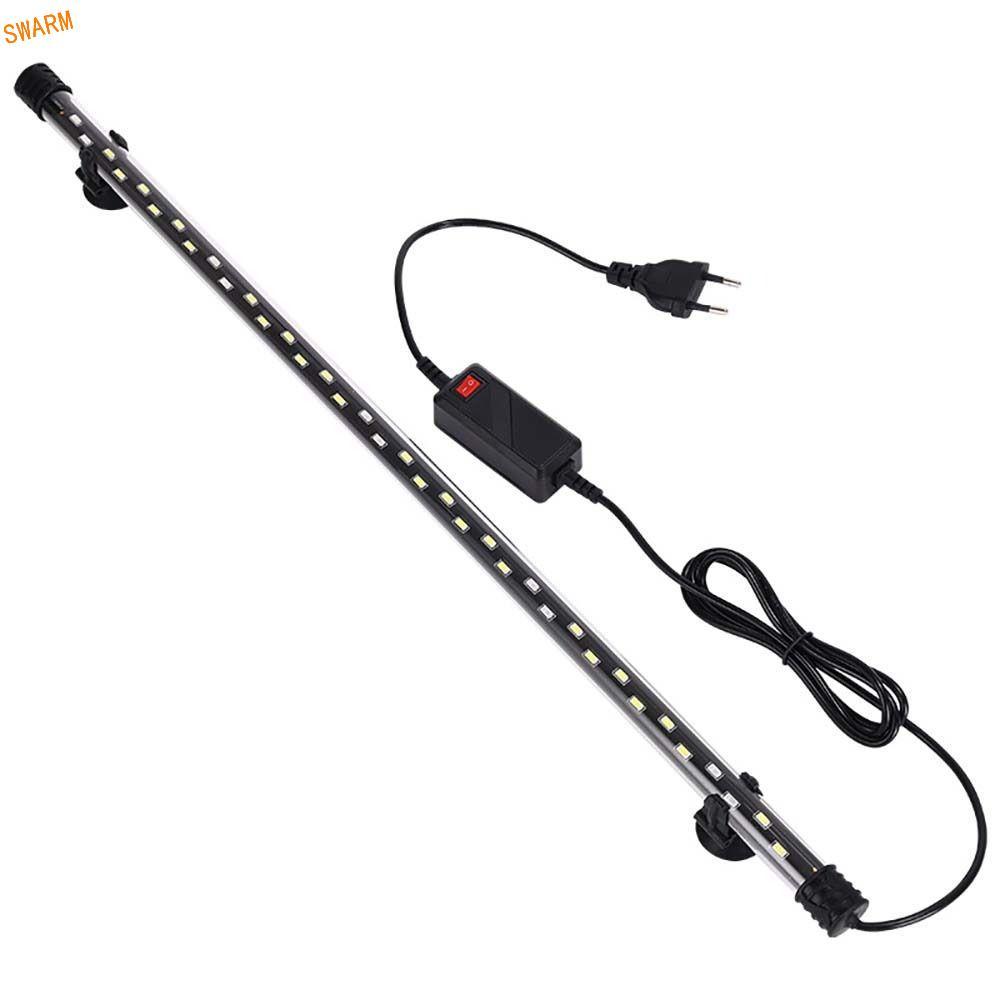 SWARM พืชเติบโตไฟกันน้ําถังปลาคลิปพืชน้ําตกแต่งใต้น้ําน้ําจืด LED แสงสีไฟโคมไฟพิพิธภัณฑ์สัตว์น้ํา