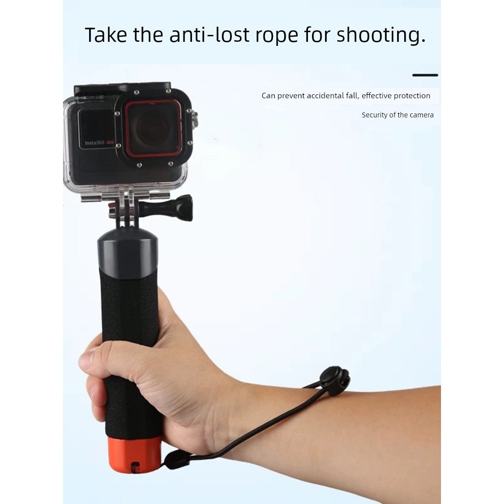 ♂DJI Action Buoyancy Stick osmo กล้องกีฬามือถือ Selfie Stick ดําน้ํากันน้ํากันลื่นลอย Stick อุปกรณ์เ