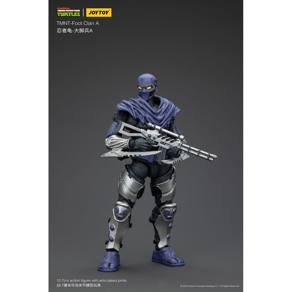 JOYTOY TMNT-Foot Clan A ตัวเลขการกระทําตุ๊กตาของเล่นคอลเลกชันตกแต่งของขวัญรุ่นเดิมรวบรวมรูป Pvc