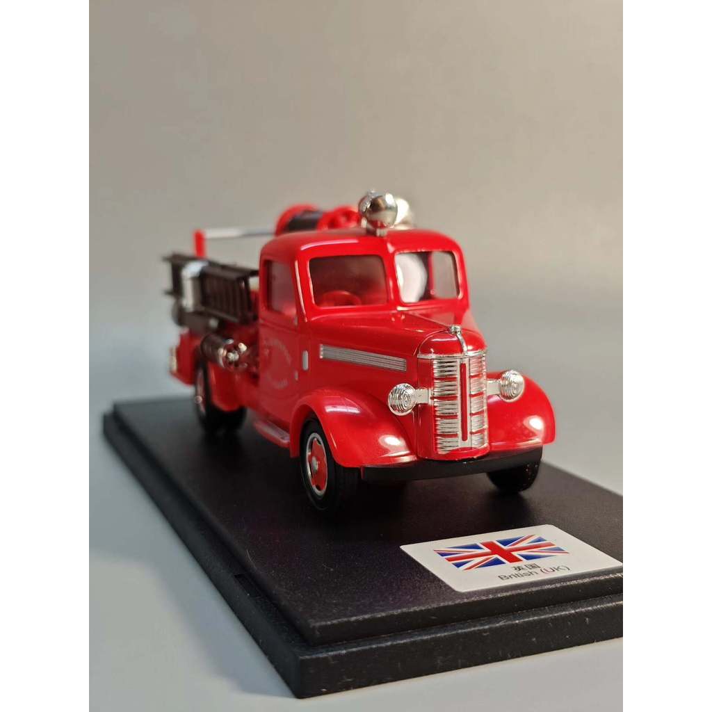 สหราชอาณาจักร 1: 64 1939 Del Prado Liverpool Bedford Fire Truck Out-of-Print Models Rich Workmanship