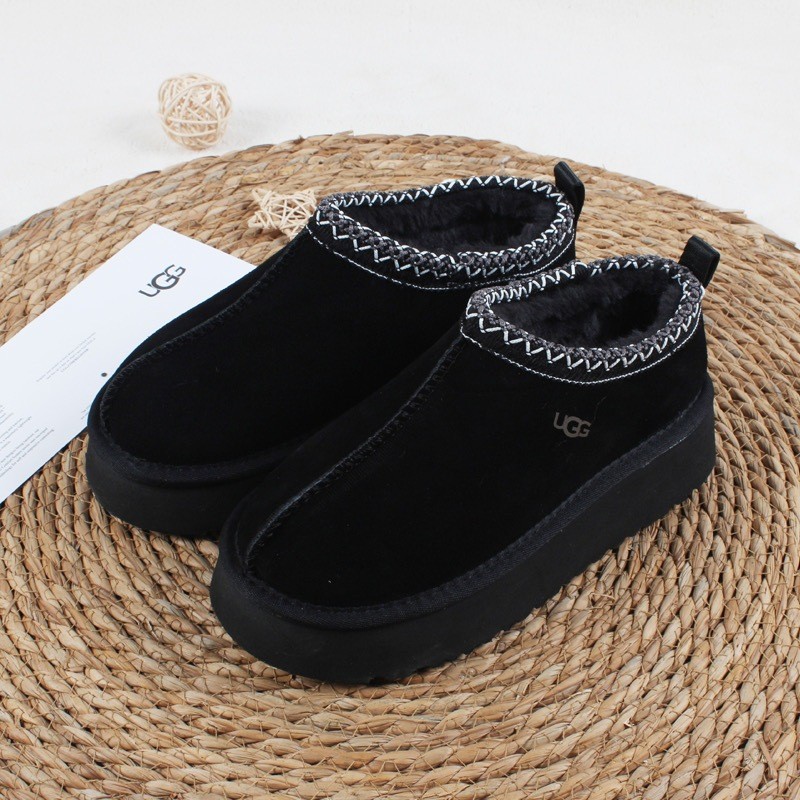 Classic Round Toe Thick Soled Warm Plush Snow Boots - UGG Style 35-45 no boxbox(shoes)%จัดส่งทันทีใน