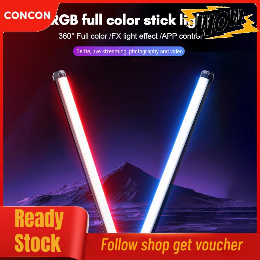 Concon VILTROX K60 20W RGB LED Light Bi-Color Tube แบบพกพาเติม Wand Stick 2500K-8500K หรี่แสงได้ TLC
