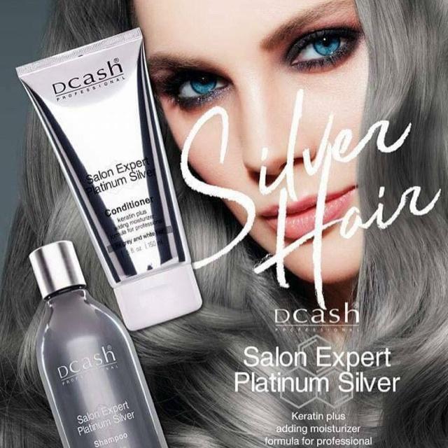 Dcash Salon Expert Platinum Silver Shampoo & Conditioner ดีแคช ซาลอน เอ็กซ์เปิร์ท แพลตินั่ม ซิลเวอร์