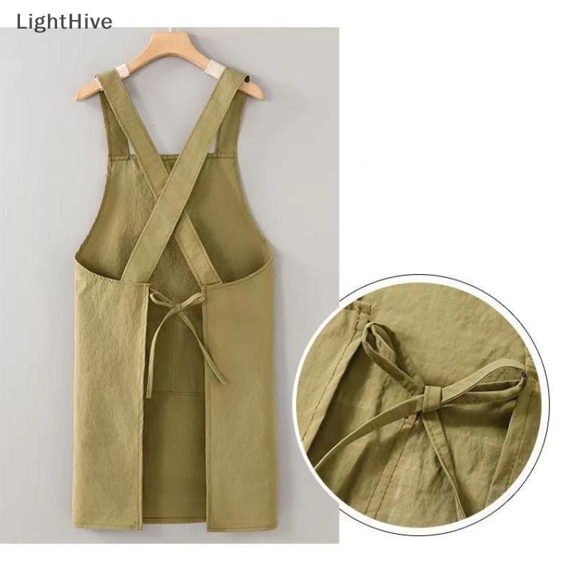 [LightHive] ทําอาหารผ้ากันเปื้อนครัวระบายอากาศได้ทนต่อการสึกหรอผู้ใหญ่เอวผ้ากันเปื้อน Anti Fouling นุ่มร้านอาหารเสื้อผ้าทํางานบ้าน (TH)