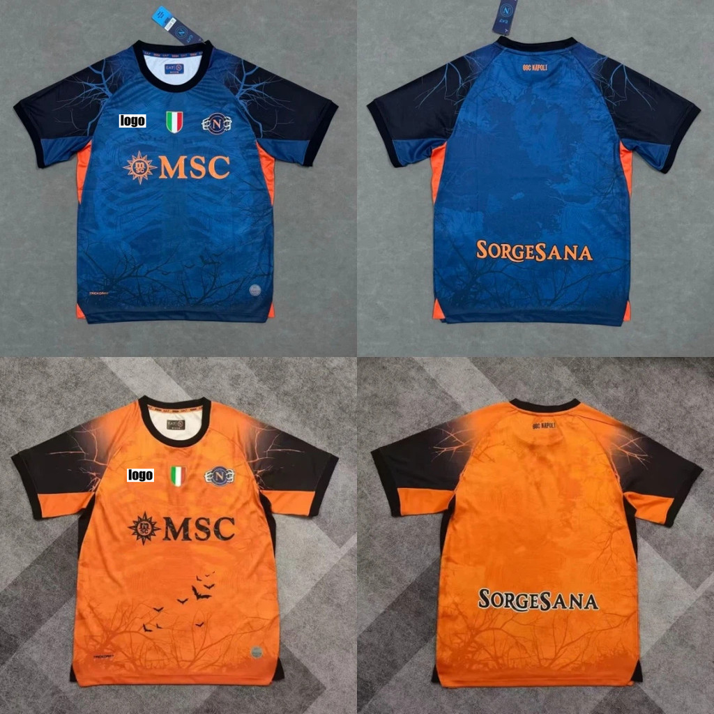 S-4XL Fan Edition 2025-26 Napoli Halloween Special Edition Jersey เสื้อฟุตบอลแขนสั้น