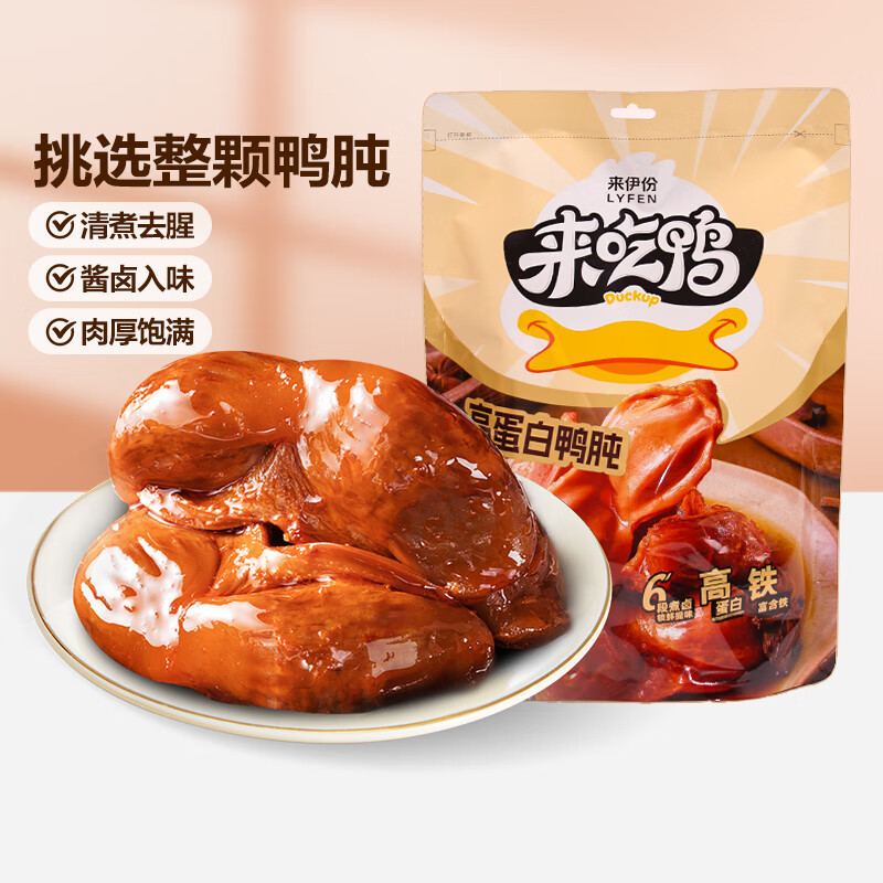 เป็ดโปรตีนสูง Gizzard 0g เป็ด Gizzard Jerky หมูแห้งตุ๋นของว่างกลางคืนอาหารปรุงสุกบรรเทาขนมตะกละ Indi