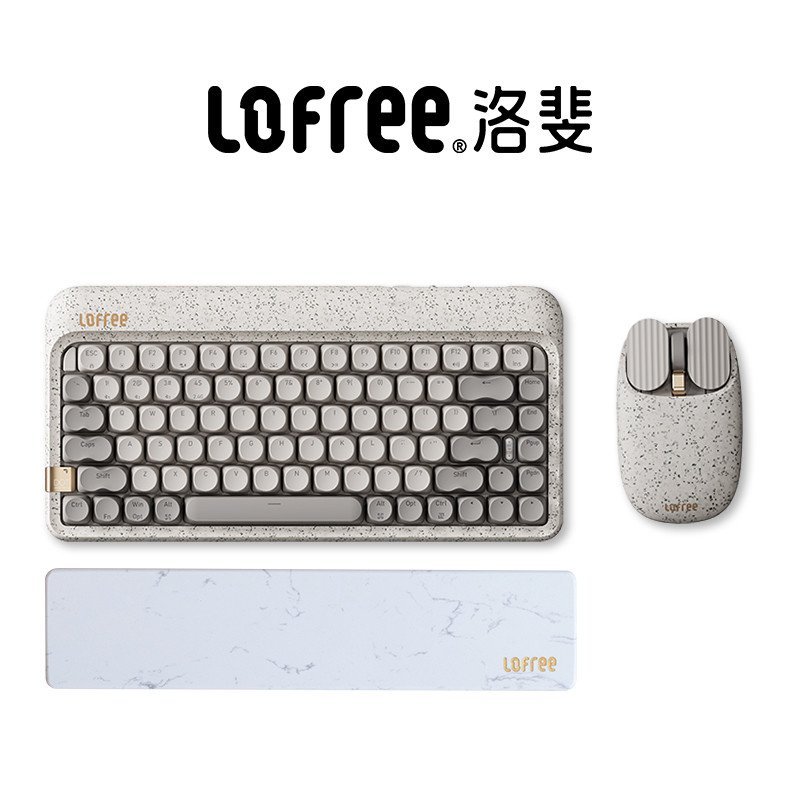 Lofree Lofree Lofree Terrazzo 84-Key Mechanical Keyboard Three-Mode Hot-Swap Girl Office Computer 84