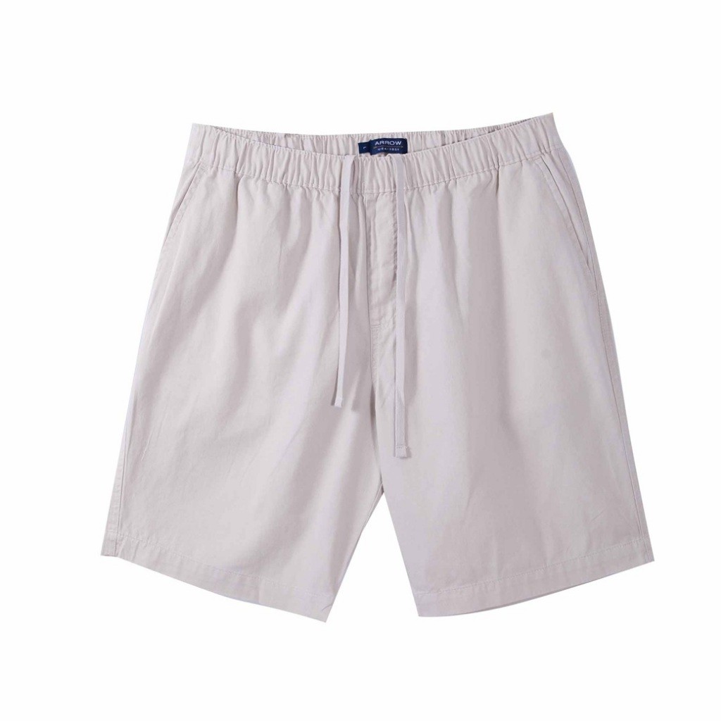 ARROW SHORT PANTS  กางเกงขาสั้นเอวยางยืด สีเบจ รุ่นMHCC2C1W4CSBE