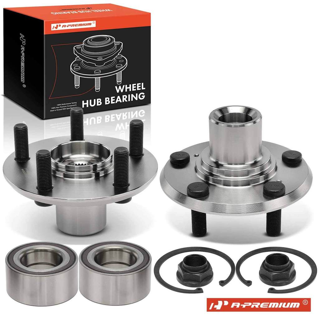 A-Premium 2x Hub Bearing Component Front L & R เหมาะสําหรับ Honda Odyssey 2005-2010-