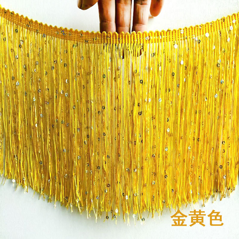 15 ซม.เลื่อม Chainette พู่ Fringe Trim โดย Yard Garland Dance เครื่องแต่งกายตัดปาร์ตี้ตกแต่ง – โปรปัง