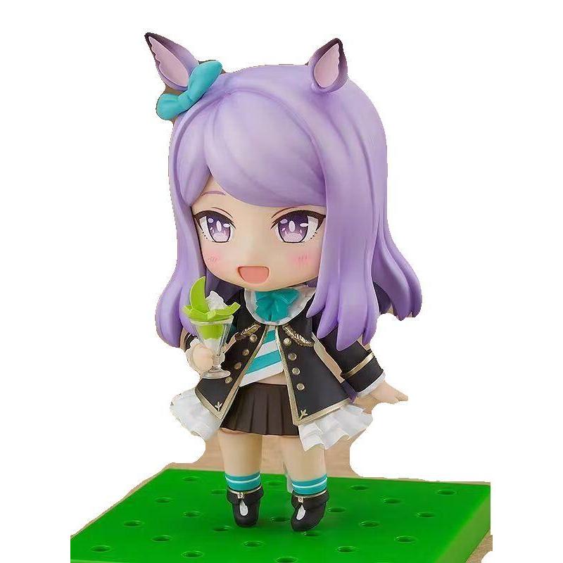 Uma Musume Chibi Mejiro McQueen 2037# Race Outfit Nendoroid Face-Swappable & Posable Figure