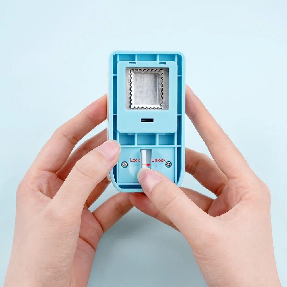 YELGIRLB Stamp Border Punch, Embosser DIY Crafts Stamp ลายนูน| ทําด้วยมือแบบพกพาประหยัดแรงงานแสตมป์ฟันเจาะสําหรับกระดาษหัตถกรรมสมุด - รูปที่ 4