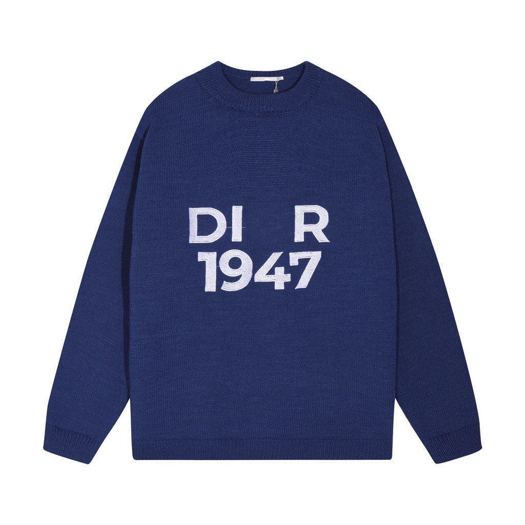 เสื้อกันหนาว Jacquard สไตล์ DIOR ปี 1947 ปักโลโก้รอบคอดesign