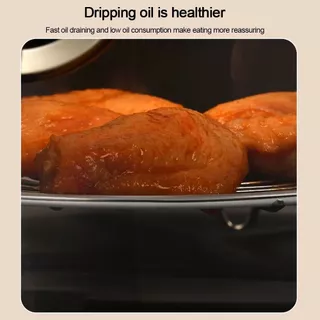 LDVG ทําอาหารหม้อ,เท้ารอบสแควร์ Air Fryer Rack,แบบพกพา 304 สแตนเลส Thicken Steam Baking Rack Home Kitchen เตาอบ Steamer Cooker