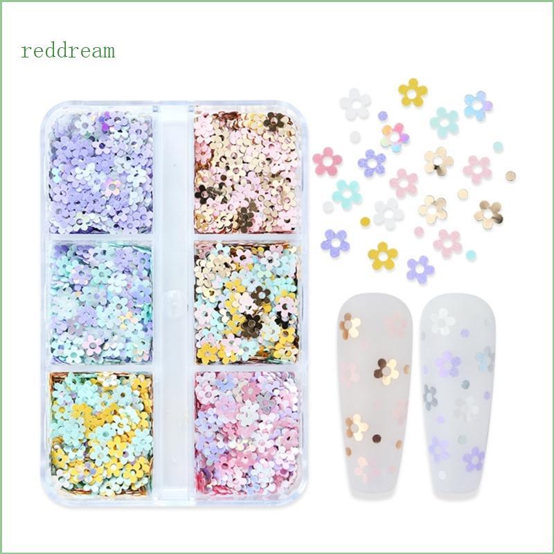REDD อีพ็อกซี่เรซินแม่พิมพ์ Filler Glitter Confetti เล็บสติกเกอร์ 3D เล็บเลื่อม Glitter สําหรับอีพ็อกซี่เรซิ่นเครื่องประดับ Maki