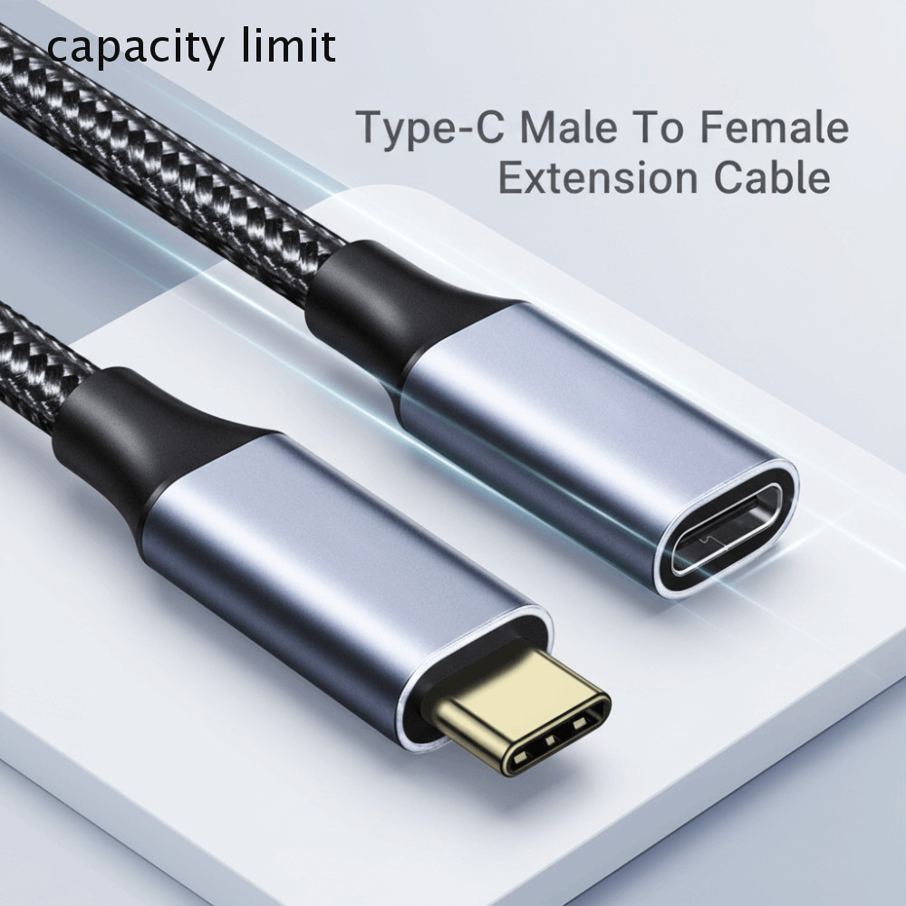 COZY Type-C Extension Date Line, USB C 3.1 4K 60Hz Type-C Extension Cable, Extender Cord Braided She