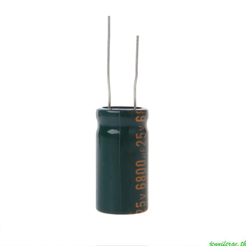 Jenniferac 25V 6800uF Capacitance Electrolytic Radial Capacitor ความถี่ต่ํา ESR