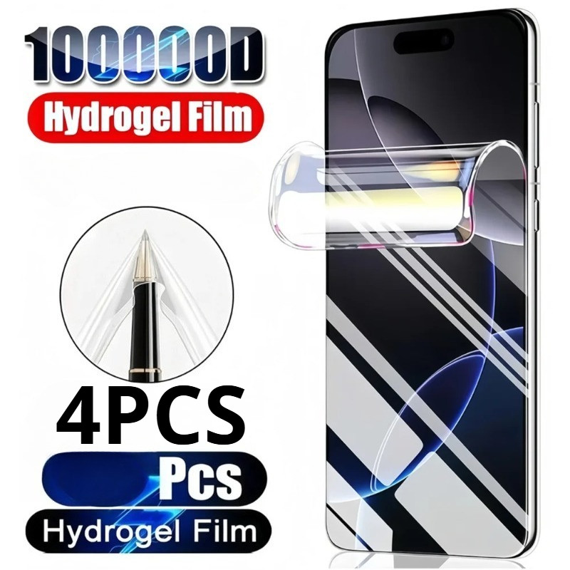 4PCS HD Clear Ultra thin Hydrogelฟิล์มสําหรับRealme 2 3 3i 5 5s 5i 6 6s 6i 7 7i 8i Pro Global India 