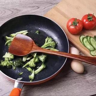 Marin TEEตะหลิวทำอาหาร ตะหลิวไม้ทนร้อน ไม่ละลาย ใช้กับกระทะเทฟล่อนได้ cooking spatula