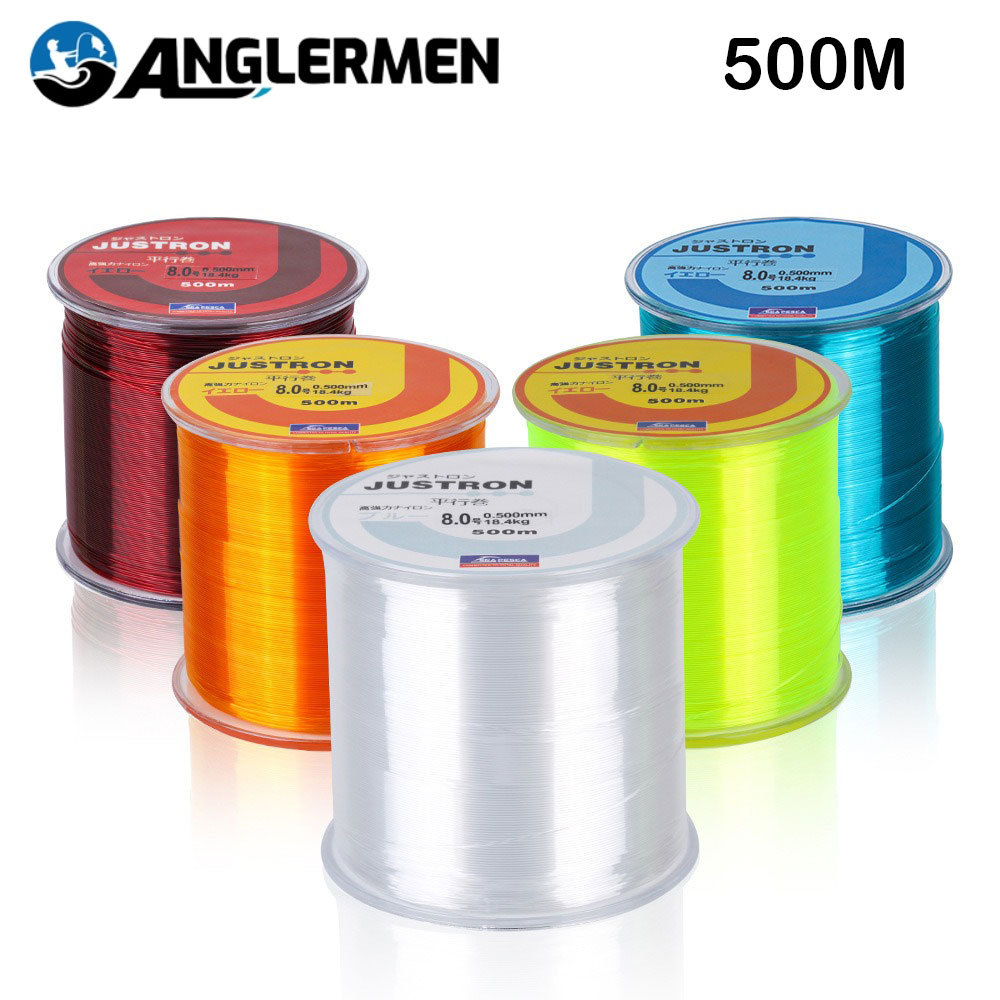 เชือกลากปลา ANGLERMEN ขนาด 500M หนัก 18.4Kg ทนทานสู่สภาพอากาศ มีความแข็งแรงสูง พร้อมใช้งานจาก 5LB ถึง 40LB