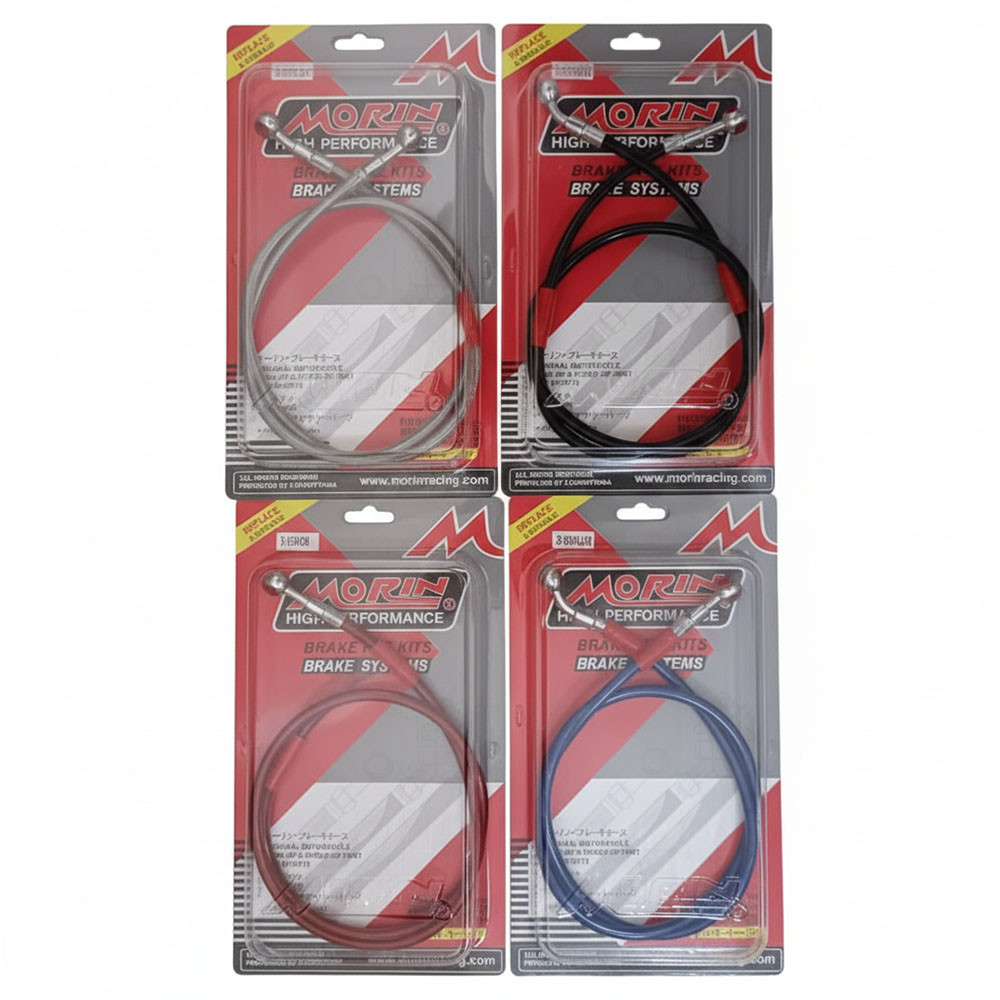 ท่อปั๊มดิส Morin Racing สีดํา/เงิน/แดง/น้ําเงิน (100ซม.)